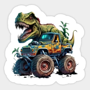 TRex Monster Truck Sticker